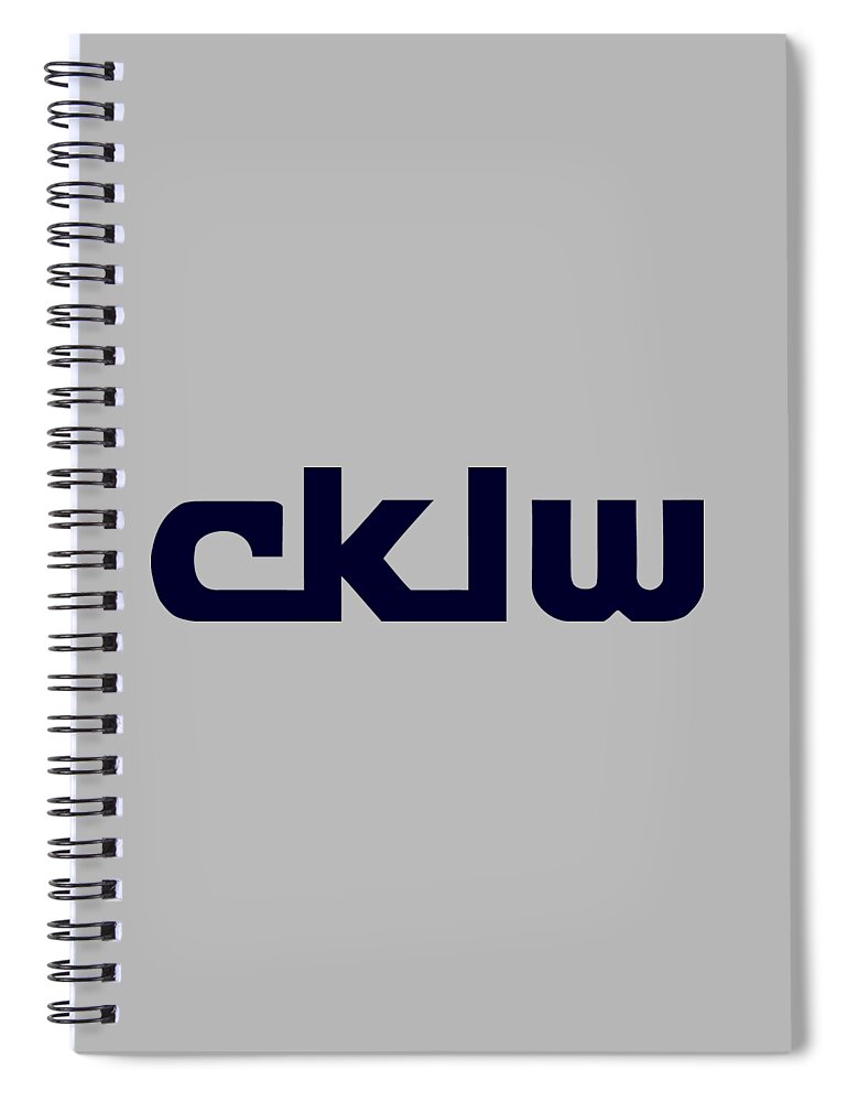 Cklw Spiral Notebook featuring the digital art CKLW Mid-70's Logo by Thomas Leparskas