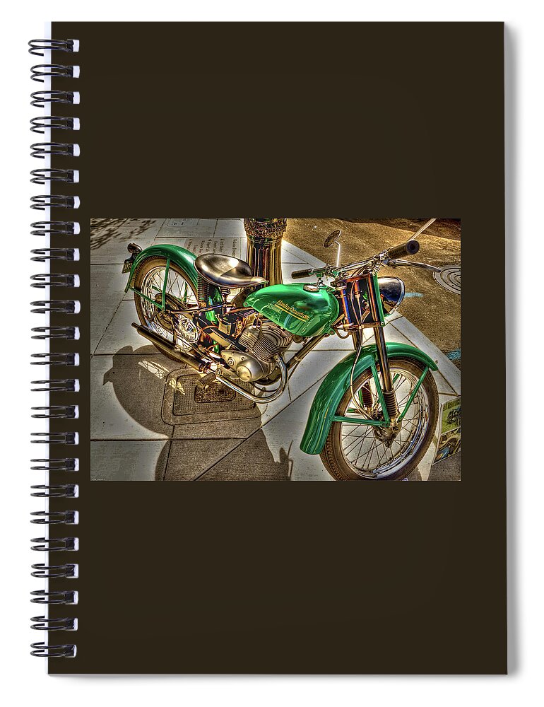 Motorcycle Artwork Spiral Notebook featuring the photograph Class by Thom Zehrfeld