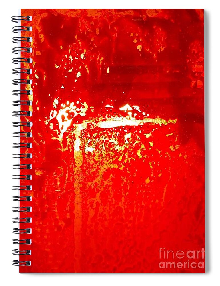 Art Spiral Notebook featuring the mixed media Classic Lighting Art 5 by Funmi Adeshina