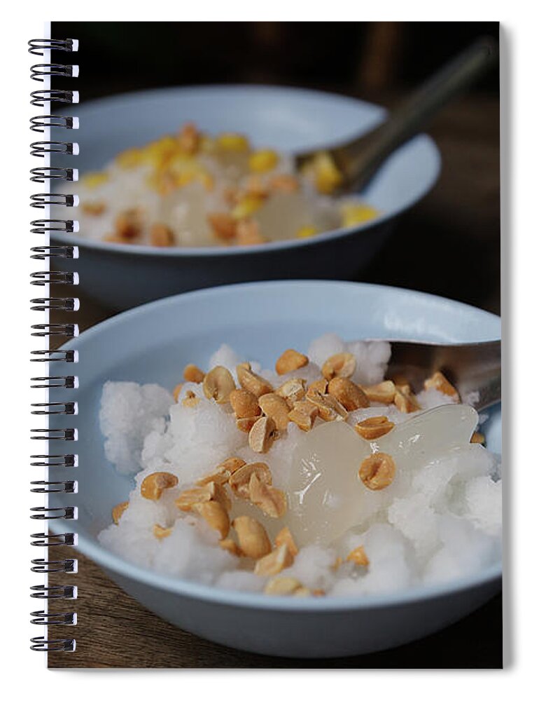 Nut Spiral Notebook featuring the photograph Classic Style Icecream by Nobythai