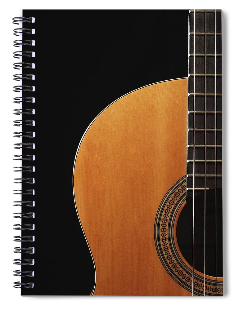 Country And Western Music Spiral Notebook featuring the photograph Classical Guitar by Wildcatmad
