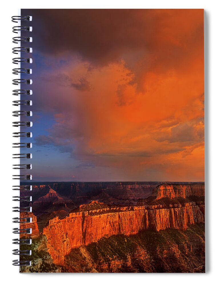 Grand Canyon Spiral Notebook featuring the photograph Clearing Storm Cape Royal North Rim Grand Canyon NP Arizona by Dave Welling