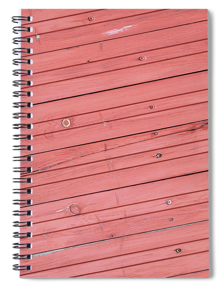 Wood Spiral Notebook featuring the photograph Close-up Of A Painted Wood Panel by Medioimages/photodisc