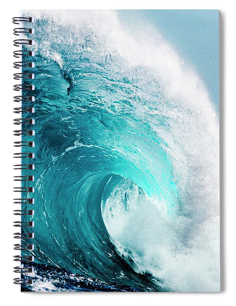Ocean Art Notebook, Art Journal, Small Notebook, Spiral Bound, Soft Cover,  Ocean Waves, Color Pencil Art -  Sweden