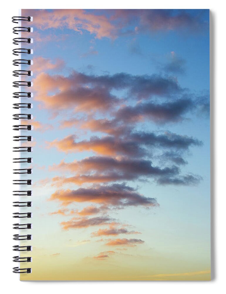 Houston Downtown Clouds Skyline Spiral Notebook featuring the photograph Clouds 2 by Rocco Silvestri