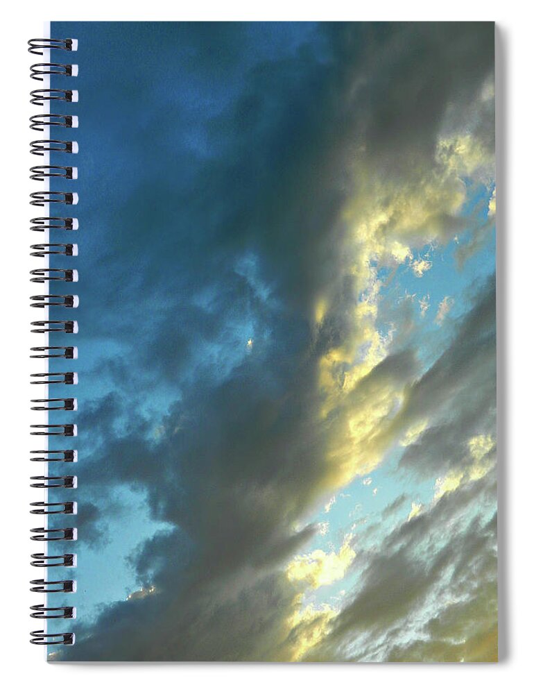 Cloudy Summer Skies Spiral Notebook featuring the photograph Cloudy Summer Skies 2 by Cyryn Fyrcyd