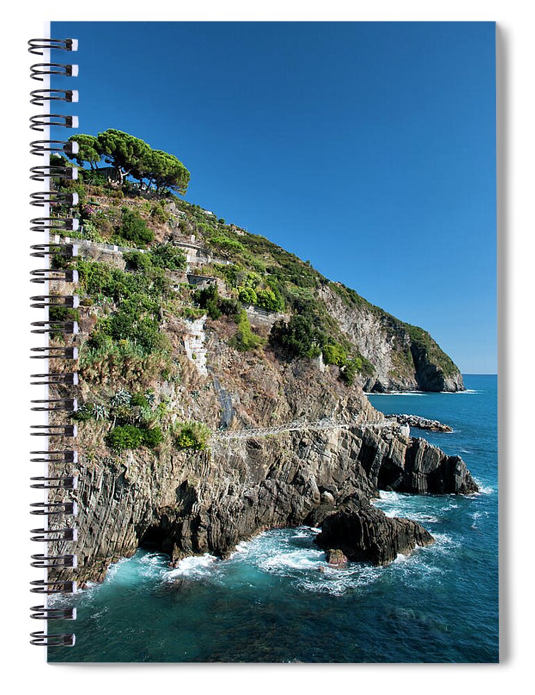 Tranquility Spiral Notebook featuring the photograph Coast Of Cinque Terre In Italy by Stefan Cioata