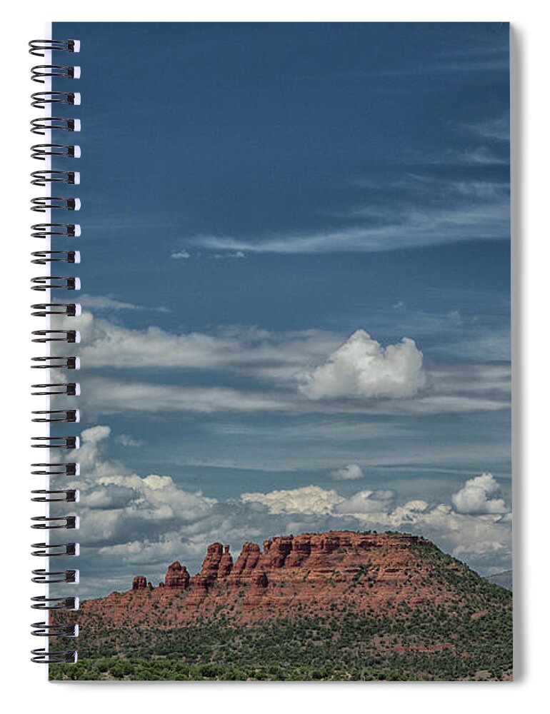  Sedona Spiral Notebook featuring the photograph Cockscomb Mountain by Tom Kelly