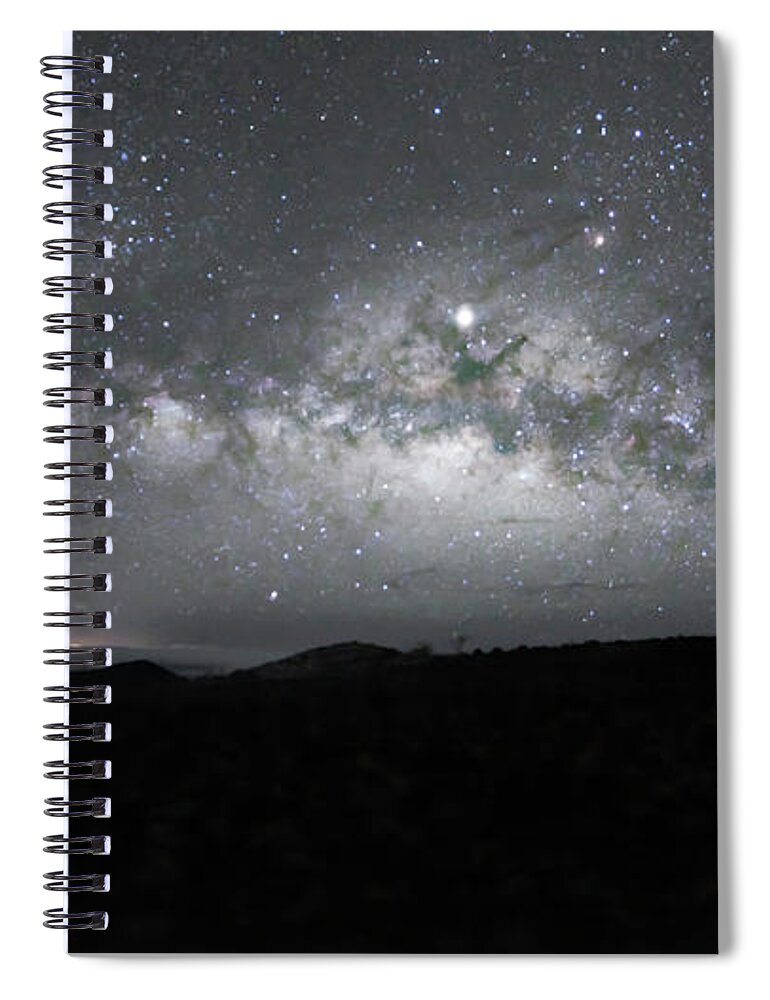 Milky Way Spiral Notebook featuring the photograph Cold Night Sky by Mark Jackson