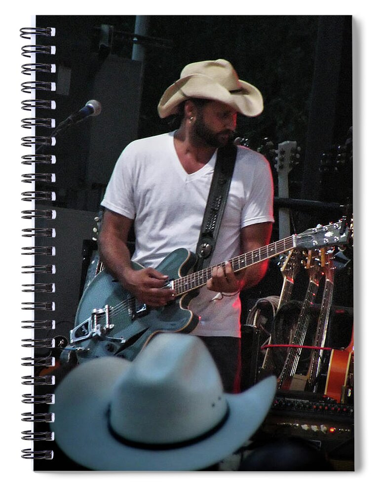 Whitewater Spiral Notebook featuring the photograph Colin Brooks - The Band of Heathens by Micah Offman
