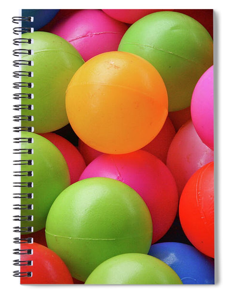 Heap Spiral Notebook featuring the photograph Color Balls by Simonlong