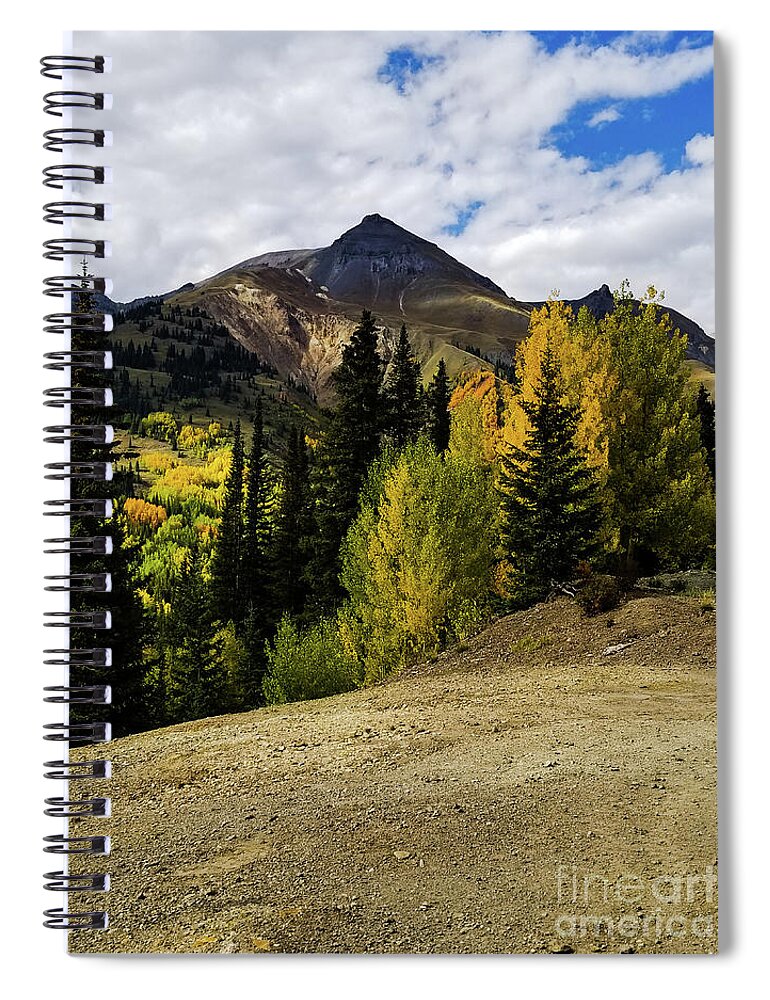 Colorado Spiral Notebook featuring the photograph Color in the Mountains by Elizabeth M