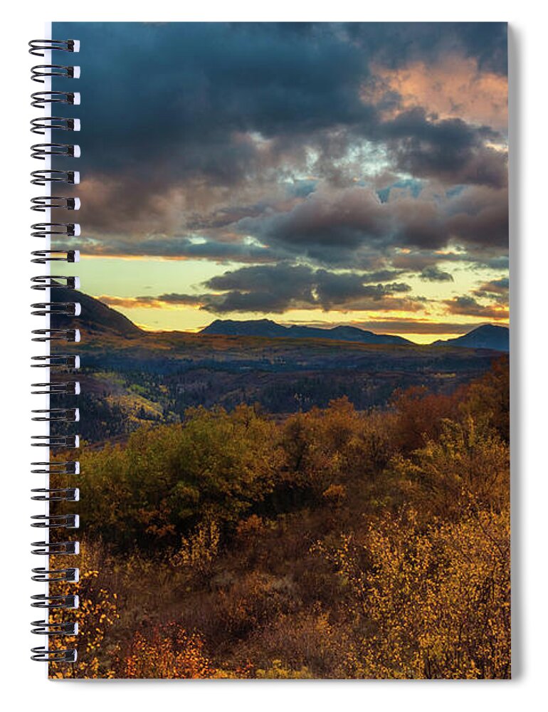 America Spiral Notebook featuring the photograph Colorado Cloudscape by John De Bord