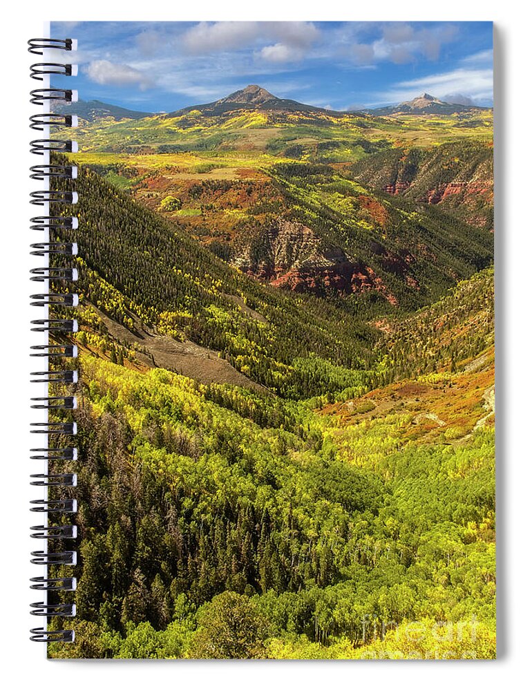 Colorado Spiral Notebook featuring the photograph Colorado Mountain Fall Landscape by Ronda Kimbrow