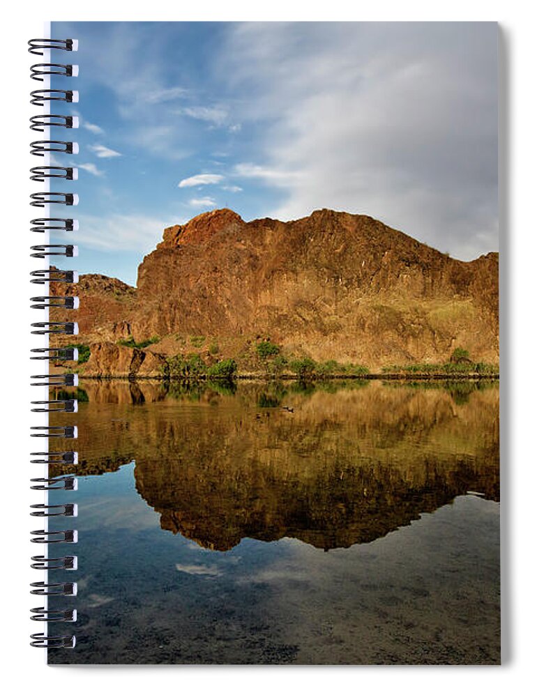Colorado Spiral Notebook featuring the photograph Colorado River Morning by Robert Woodward