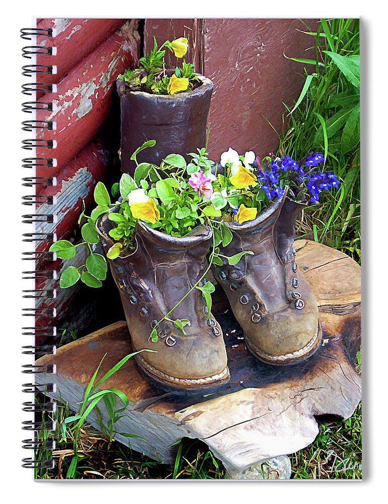 Wildflowers Spiral Notebook featuring the photograph Colorado Vase by Peggy Dietz