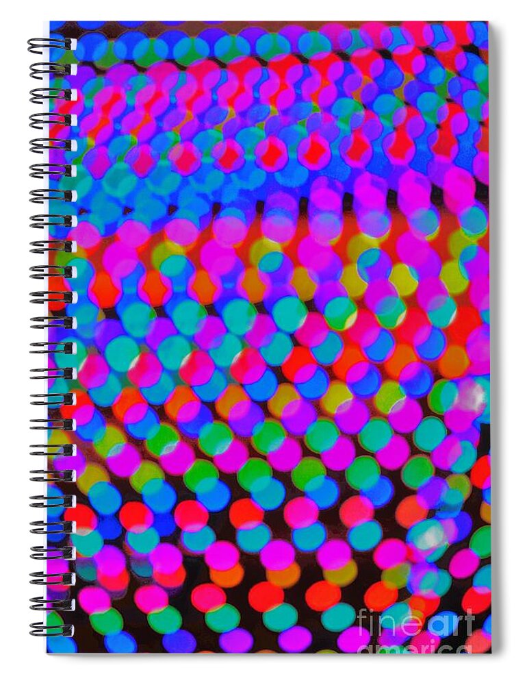 Colors Spiral Notebook featuring the photograph Colored Lights by Merle Grenz
