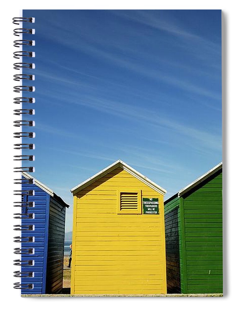 Beach Hut Spiral Notebook featuring the photograph Colorful Beach House by Viktor Chan Photography
