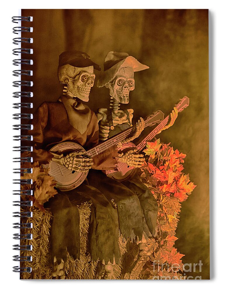 Halloween Spiral Notebook featuring the photograph Colorful Halloween Party by Norman Gabitzsch