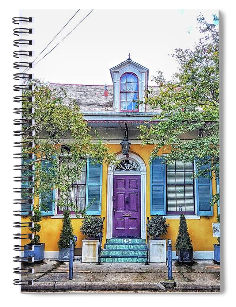 New Orleans Spiral Notebook featuring the photograph Colorful NOLA by Portia Olaughlin