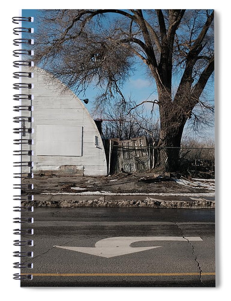 City Spiral Notebook featuring the photograph Come Curves by Kreddible Trout