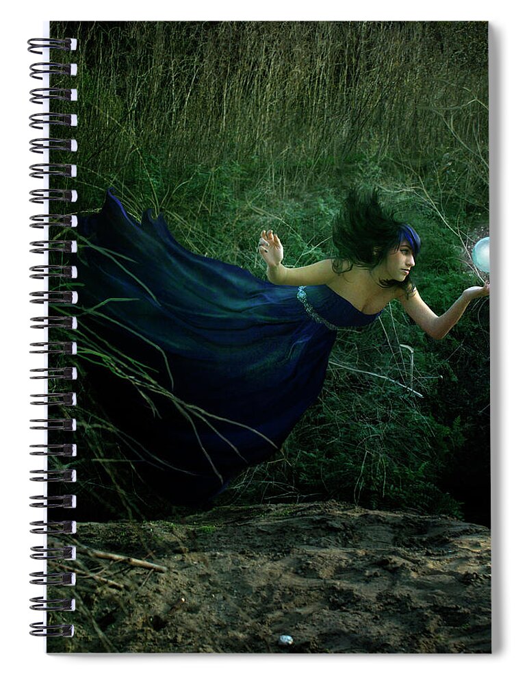 Grass Spiral Notebook featuring the photograph Coming Out Of Darkness by Trini Schultz