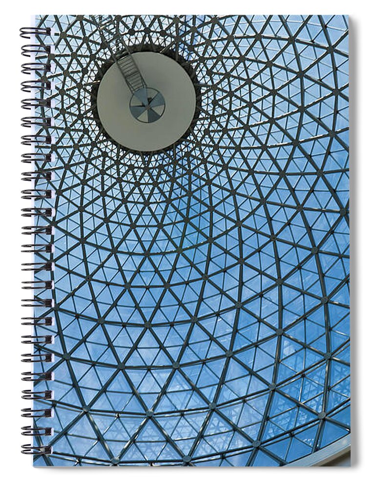 Ceiling Spiral Notebook featuring the photograph Complicated Architecture by Guvendemir