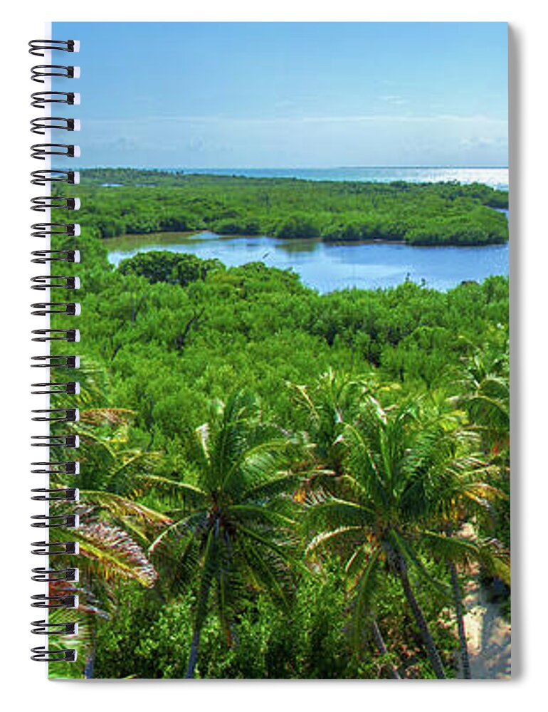 Caribbean Spiral Notebook featuring the photograph Contoy island by Sun Travels