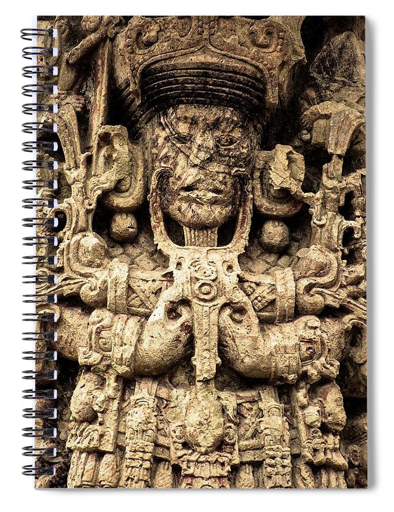 Maya Spiral Notebook featuring the photograph Copan by Robert Grac