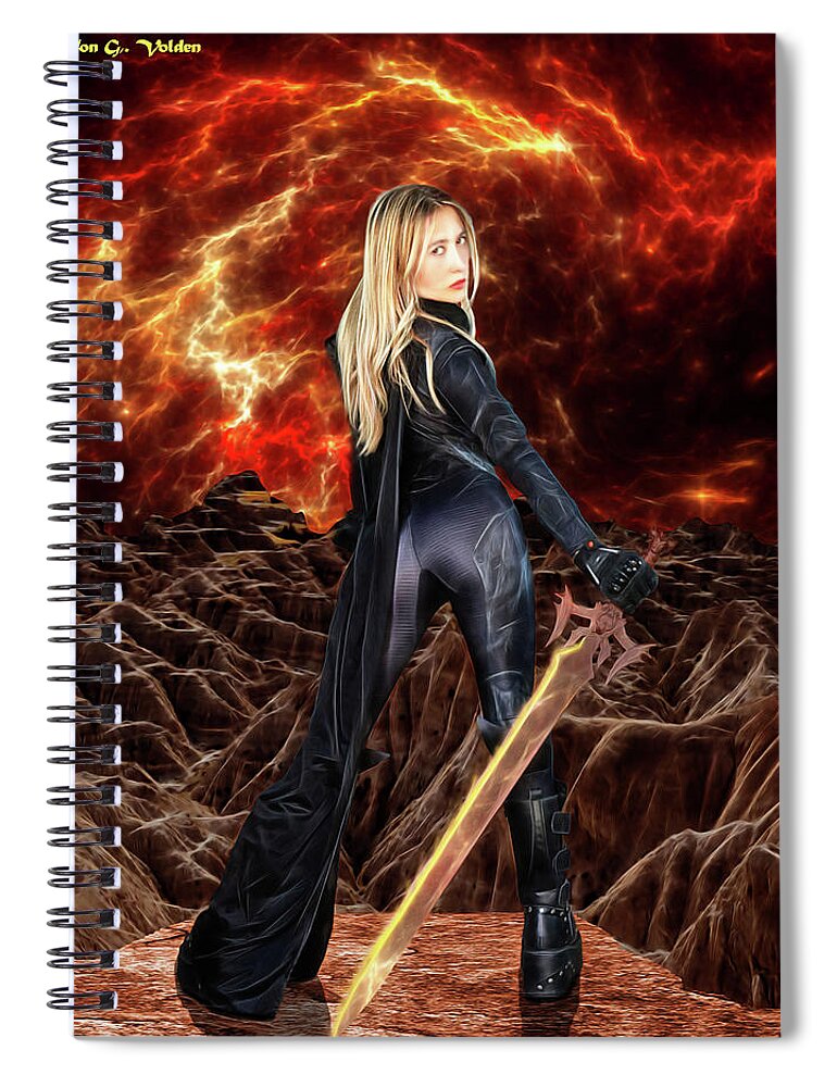 Destroyer Spiral Notebook featuring the photograph Cosmic Destroyer by Jon Volden
