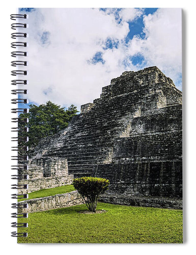 Ancient History Spiral Notebook featuring the photograph Costa Maya Chacchoben Mayan Ruins by Bill Frische
