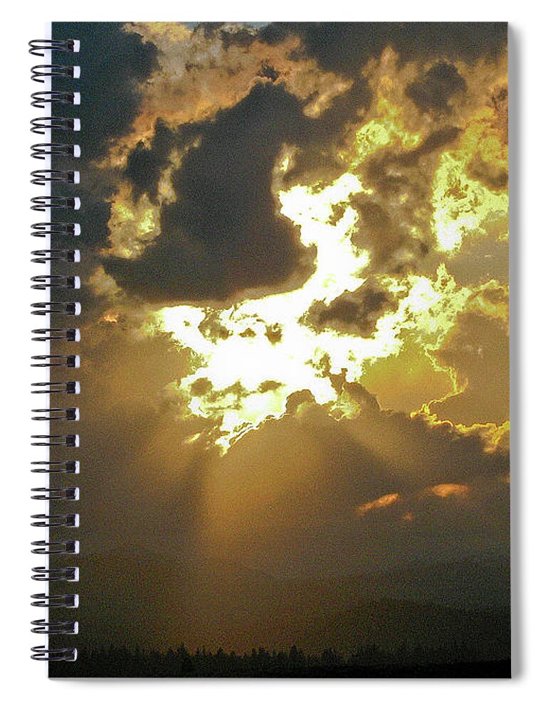 Clouds Spiral Notebook featuring the photograph Couds #2 by Neil Pankler