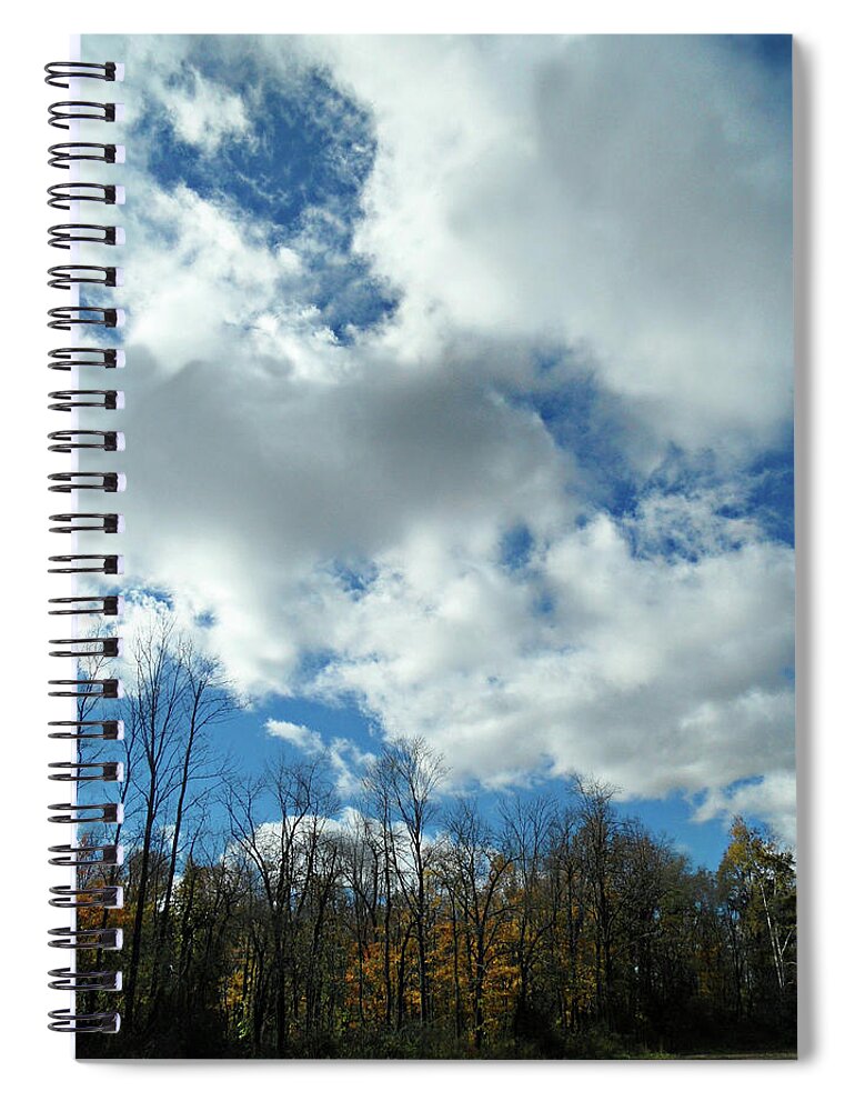 Country Autumn Curves Spiral Notebook featuring the photograph Country Autumn Curves 10 by Cyryn Fyrcyd