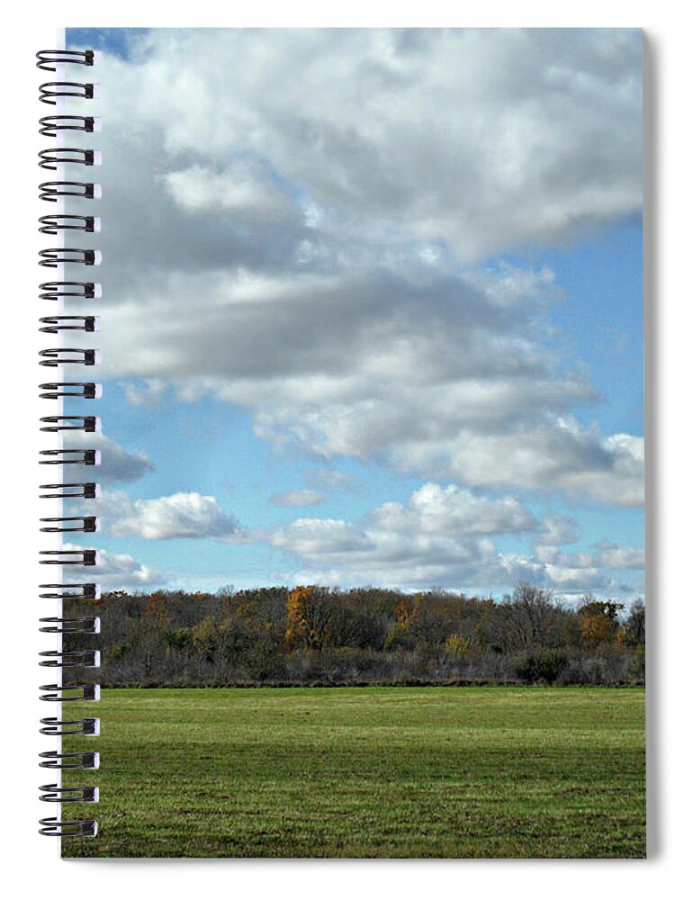 Country Autumn Curves Spiral Notebook featuring the photograph Country Autumn Curves 6 by Cyryn Fyrcyd
