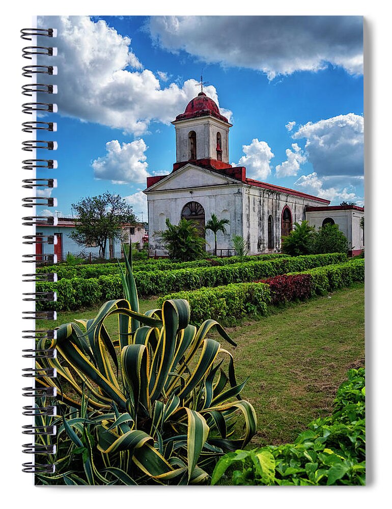 Havana Cuba Spiral Notebook featuring the photograph Country Church by Tom Singleton
