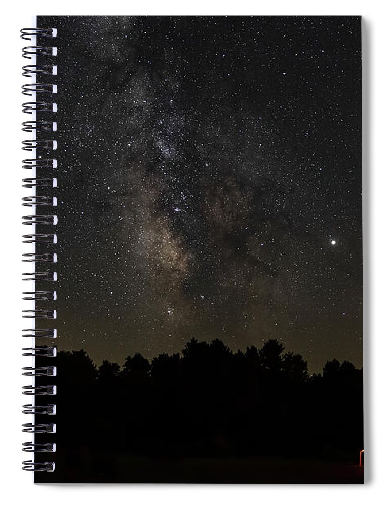 Stars Spiral Notebook featuring the photograph Country Stars by Arthur Oleary