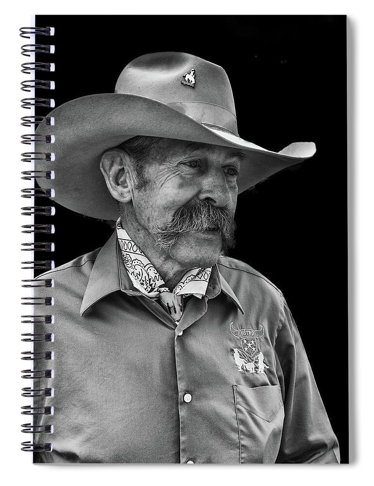 Cowboy Spiral Notebook featuring the photograph Cowboy by Jim Mathis