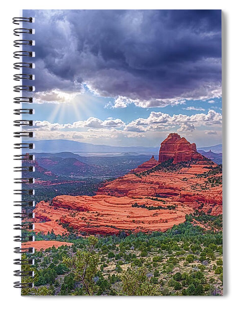 Cowpie Formation Spiral Notebook featuring the photograph Cowpie Formation by Priscilla Burgers