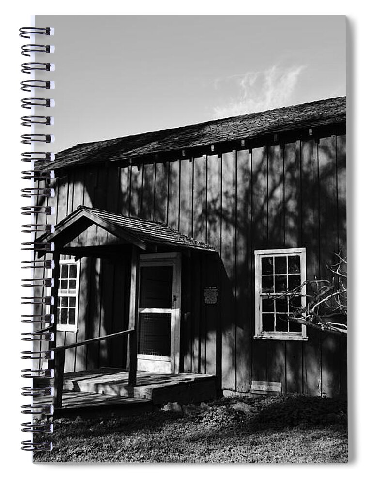 Architecture Spiral Notebook featuring the photograph Cramer House 1863 #1 by Brett Harvey