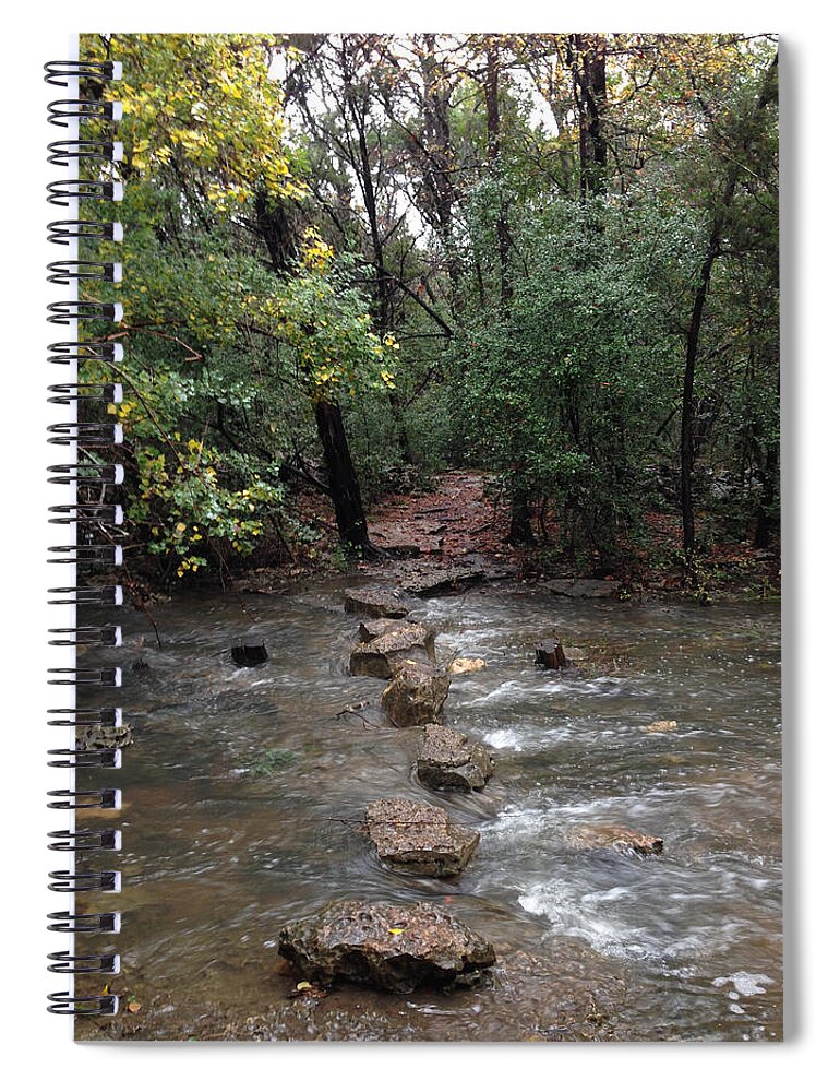 Photography Spiral Notebook featuring the photograph Creek Crossing by Life Makes Art