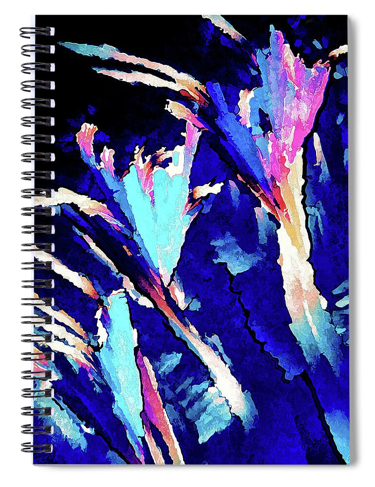 Crystallized Vitamin C Spiral Notebook featuring the photograph Crystal C Abstract by ABeautifulSky Photography by Bill Caldwell