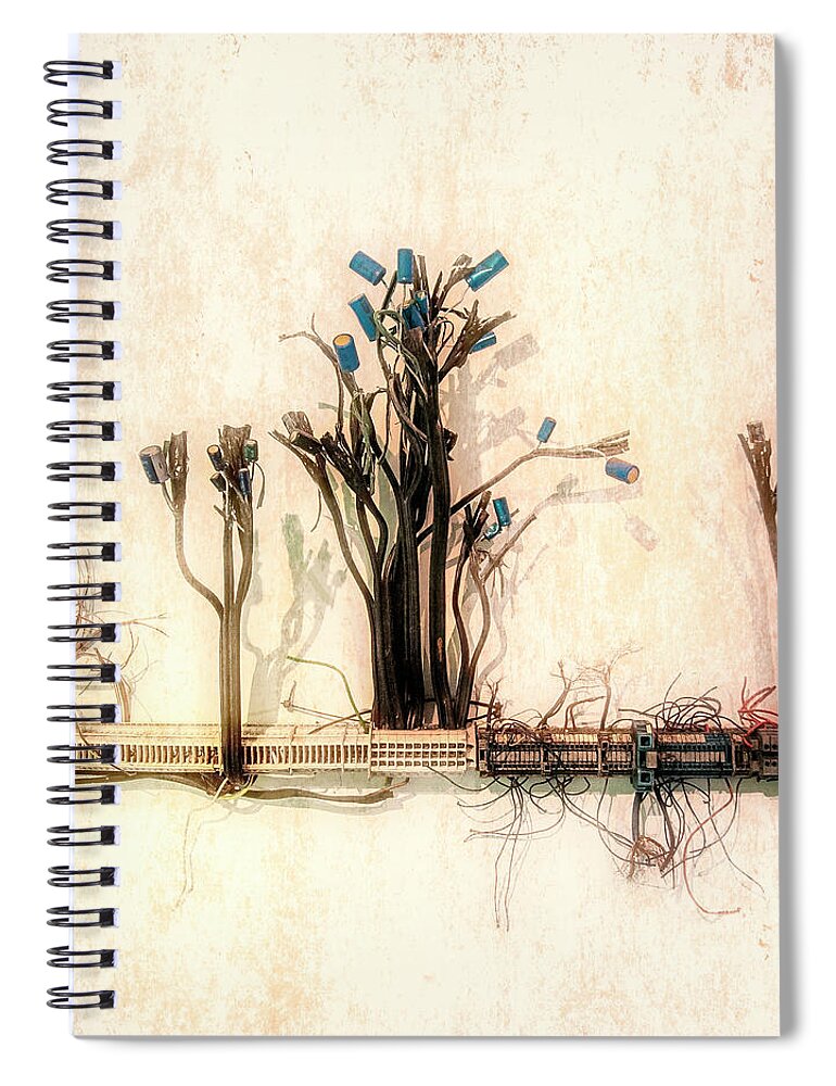 Cultivation Spiral Notebook featuring the photograph Cultivation of electrolytes by Micah Offman