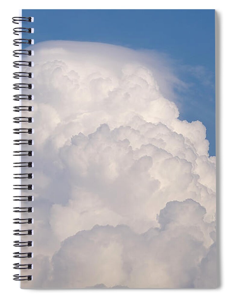 Outdoors Spiral Notebook featuring the photograph Cumulus Cloud And Blue Sky by Martin Ruegner