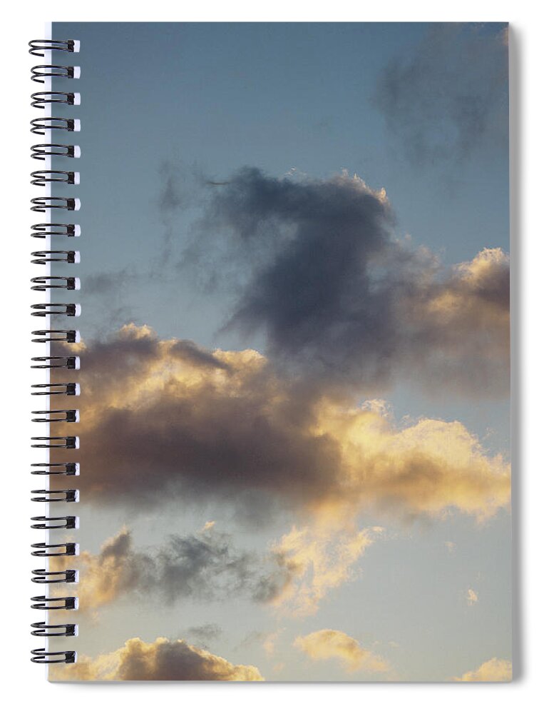 Part Of A Series Spiral Notebook featuring the photograph Cumulus Clouds, View From Below by Kim Steele