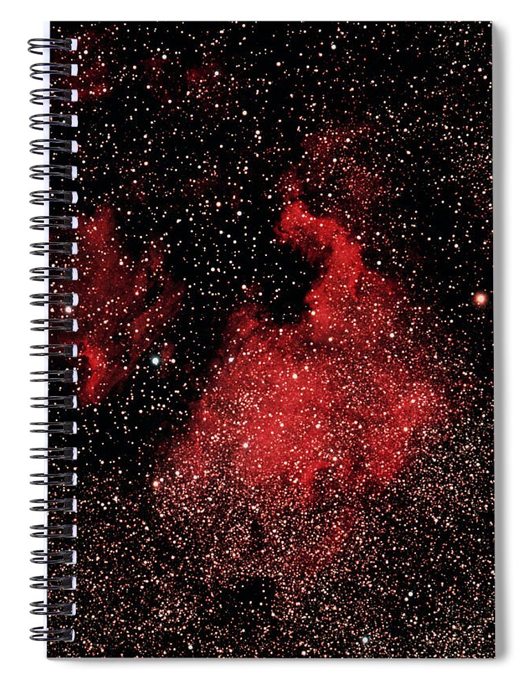 Constellation Spiral Notebook featuring the photograph Cygnus Constellation Satellite Image by Space Frontiers
