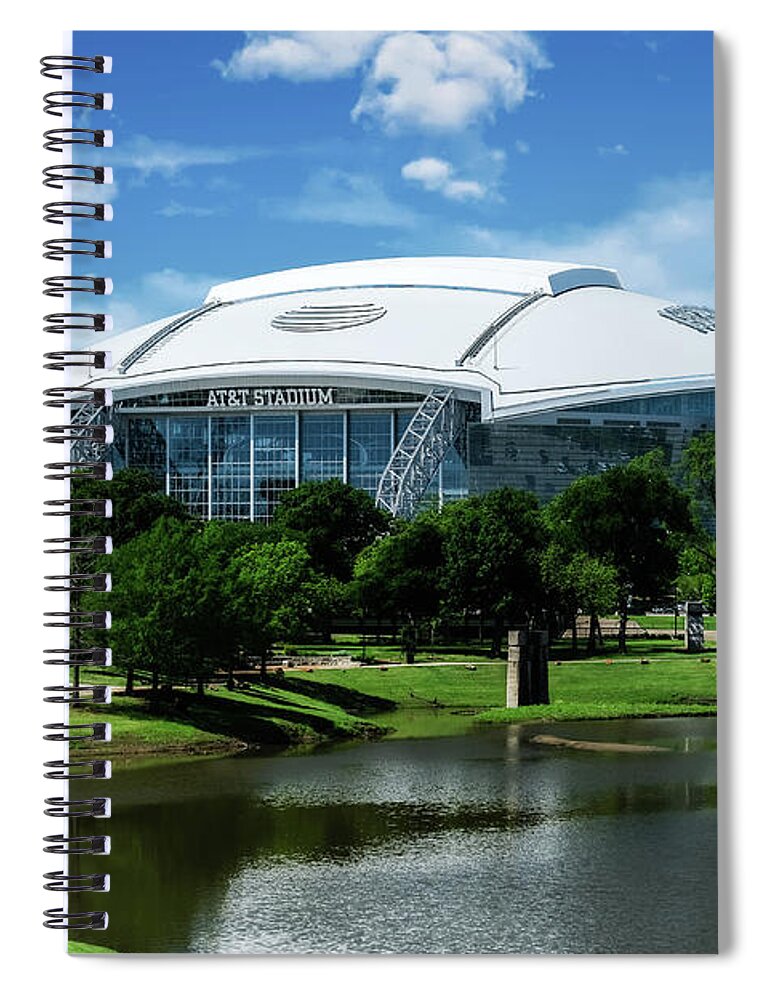 Dallas Cowboys Spiral Notebook featuring the photograph Dallas Cowboys ATT Stadium Arlington Texas by Robert Bellomy