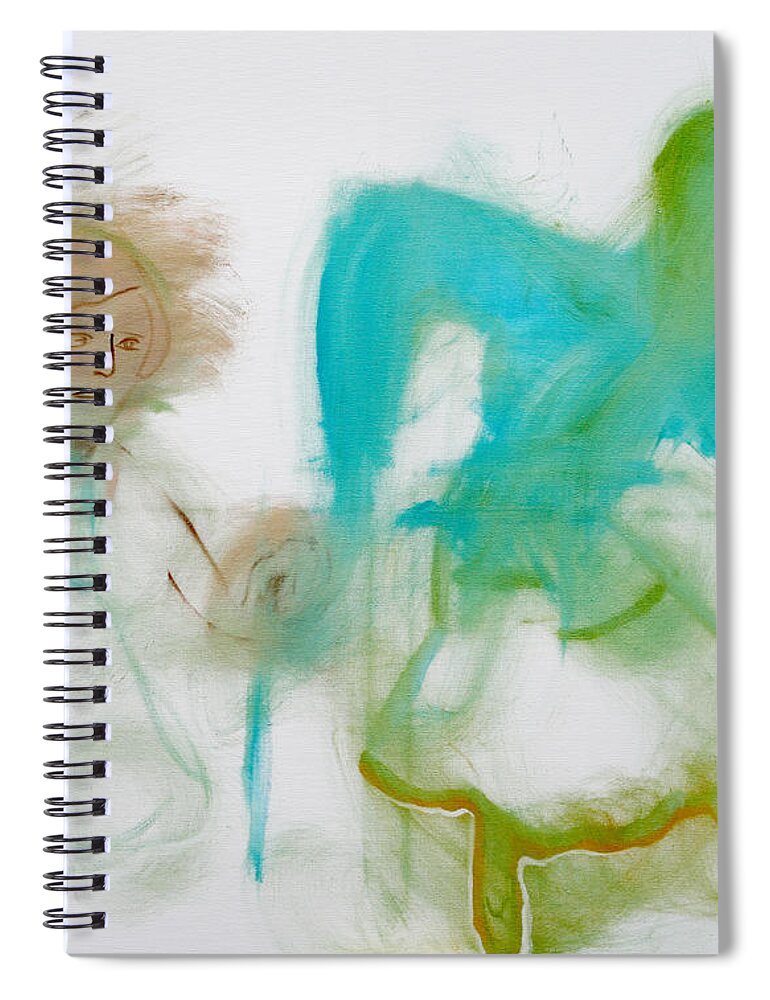 Oil Spiral Notebook featuring the painting Dancing by Edgeworth Johnstone