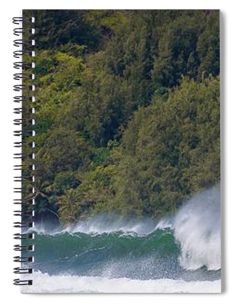 Kauai Spiral Notebook featuring the photograph Dancing Waters by Doug Davidson
