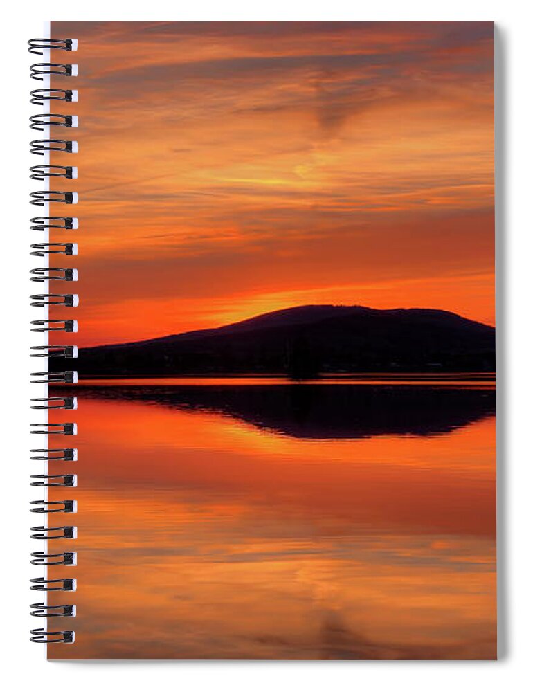 Wausau Spiral Notebook featuring the photograph Dan's Sunset by Dale Kauzlaric