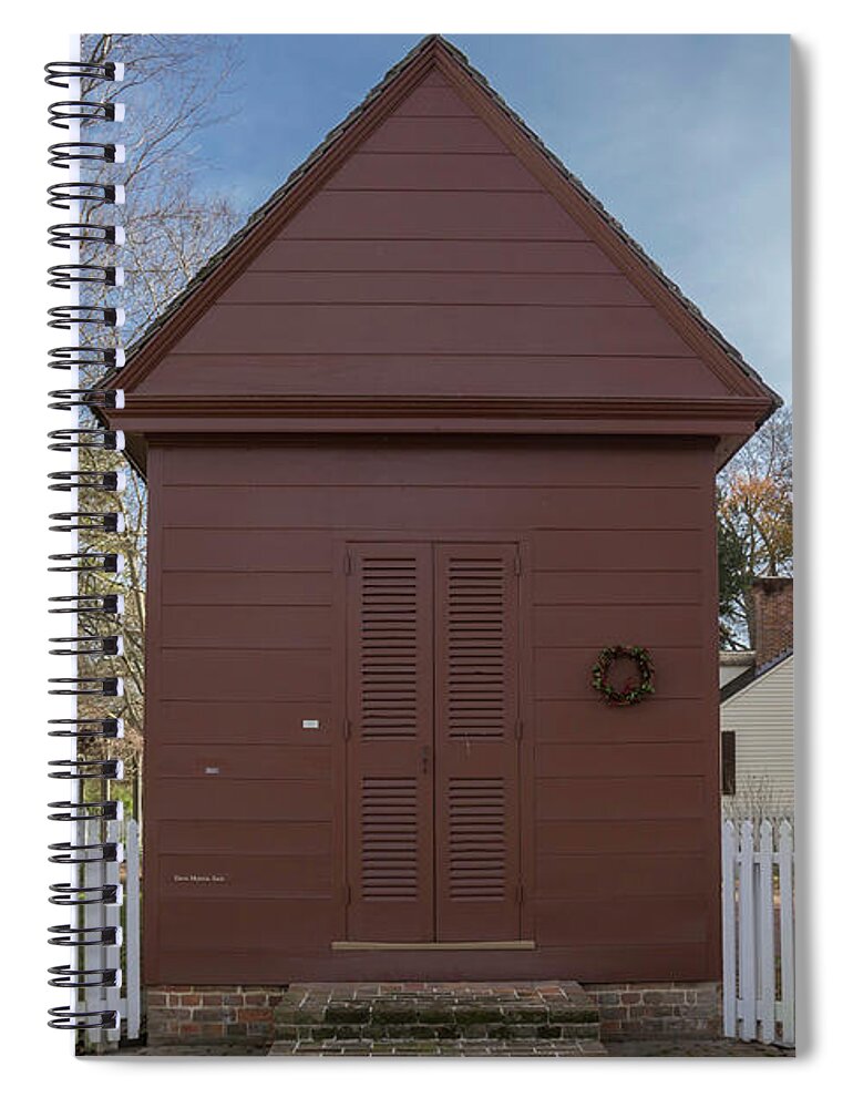 2016 Spiral Notebook featuring the photograph David Morton Shop Colonial Williamsburg by Teresa Mucha